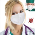 Профессиональный медицинский респиратор KN95=FFP2 для защиты от вирусных частиц COVID-19